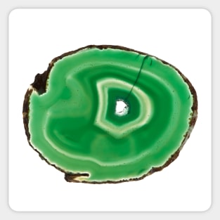 Green agate slice cross section background Sticker